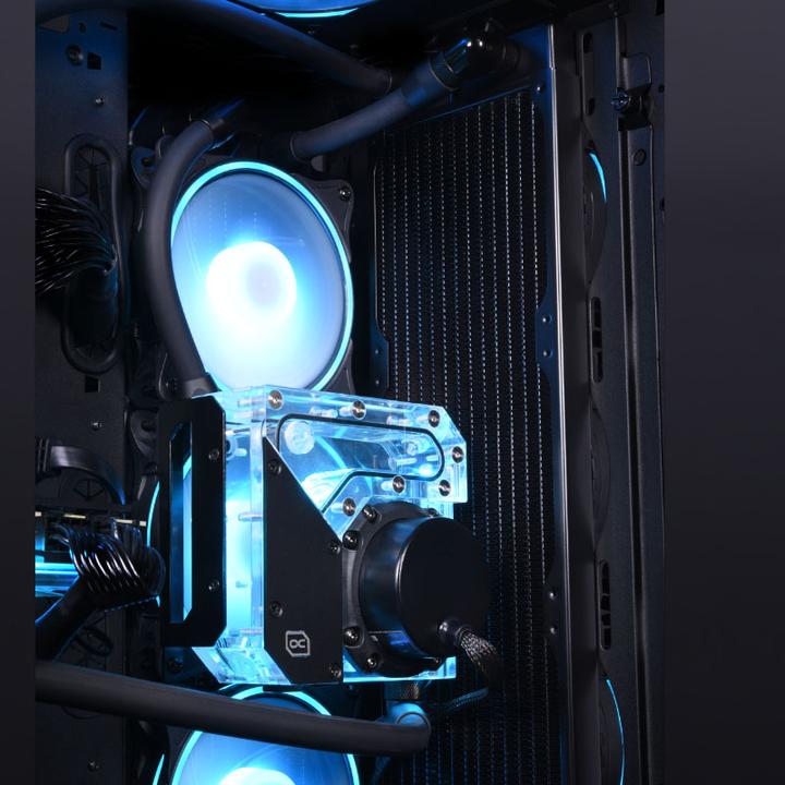 Image du produit Alphacool Réservoir de compensation Rise Flat Reservoir D5 avec pompe