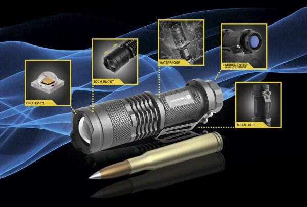 Actual product image Everactive FL-180 Bullet LED - Flashlight (9.40 cm, 200 lm)