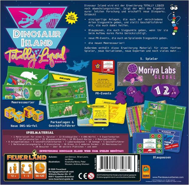 Produktbild Feuerland FEU63578 - Totally Liquid: Dinosaur Island, ab 12 Jahren (Erweiterung, DE-Ausgabe) (Deutsch)