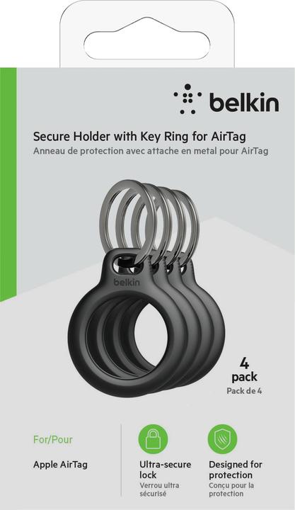 Produktbild Belkin AirTag Schlüsselanhänger 4er Set