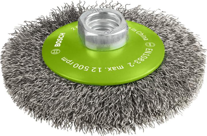 Produktbild Bosch Professional Zubehör PRO Stainless Steel clean Kegelbürste, 100 x 0,35 mm, Gewinde (P100)