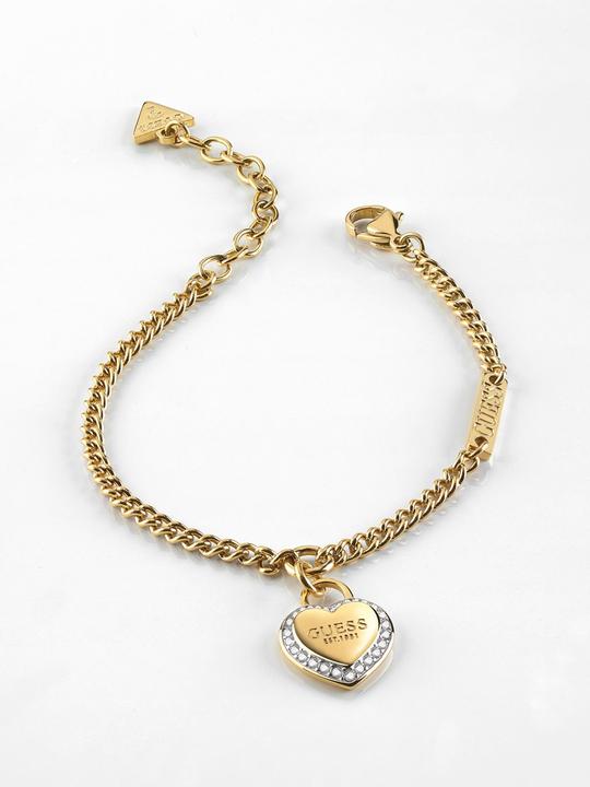 Image du produit Guess Bracelet FINE HEART acier inoxydable (19 cm, Acier inoxydable, 95% Acier inoxydable, 5% de cristaux)