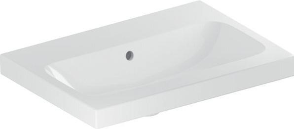 Actual product image Geberit iCon Light washbasin, 60 cm x 42 cm, without tap hole, with overflow,501841 (420 mm, 600 mm)