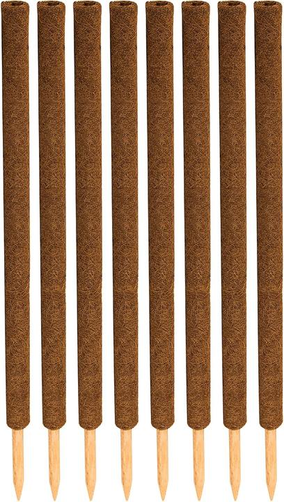 Immagine prodotto BigDean 8er-Set Kokos-Pflanzstäbe (110 cm, 5 cm)