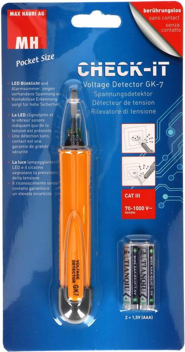 Actual product image Max Hauri Contactless voltage tester GK7 (CAT III 1000V)