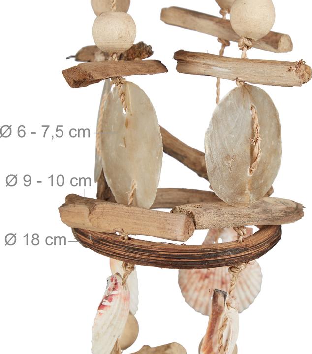Image du produit Relaxdays Carillons éoliens coquillages