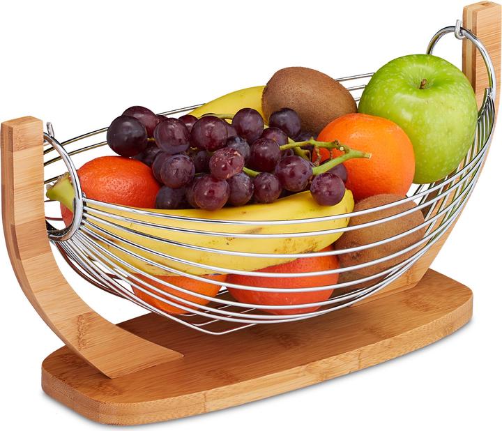 Actual product image Relaxdays Fruit Basket, Banana Hammock (38 x 23 x 18.5 cm)