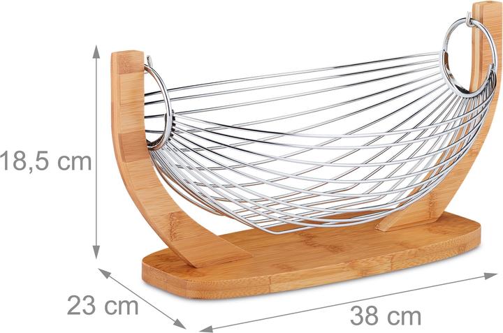 Actual product image Relaxdays Fruit Basket, Banana Hammock (38 x 23 x 18.5 cm)