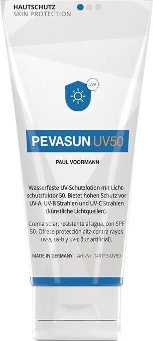 Actual product image Paul Voorman Skin protection Pevasun UV50 (Sun lotion, SPF 50+, 100 ml, 110 g)