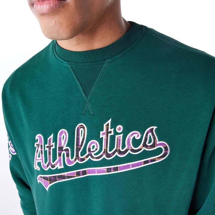 Actual product image New Era sweatshirt oakand athetics mb tartan infi (L)