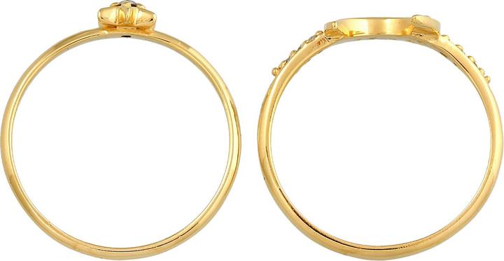 Actual product image Elli Astro, Crescent, Ring Set, Stars (54, 925 Silver)