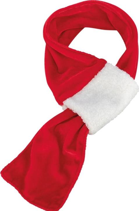 Actual product image Trixie xmas sjaal fluweellook rood / wit (50, Dog coat)