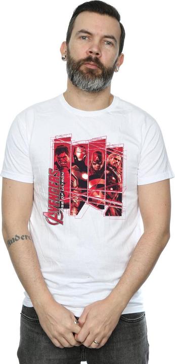 Actual product image Mens Avengers Team Collage T-Shirt (L)