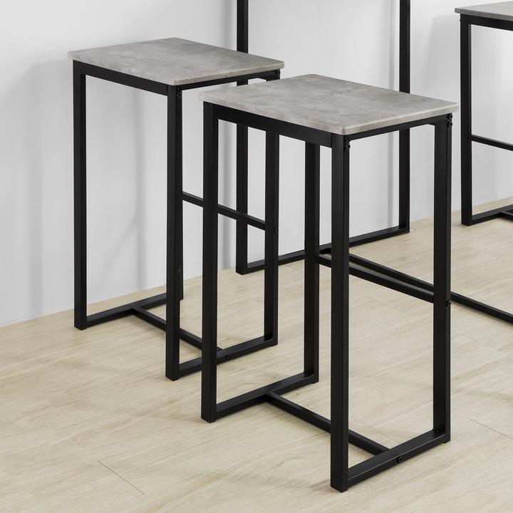 Produktbild SoBuy Bartisch Mit 2 Stühlen (110 x 97 x 60 cm)