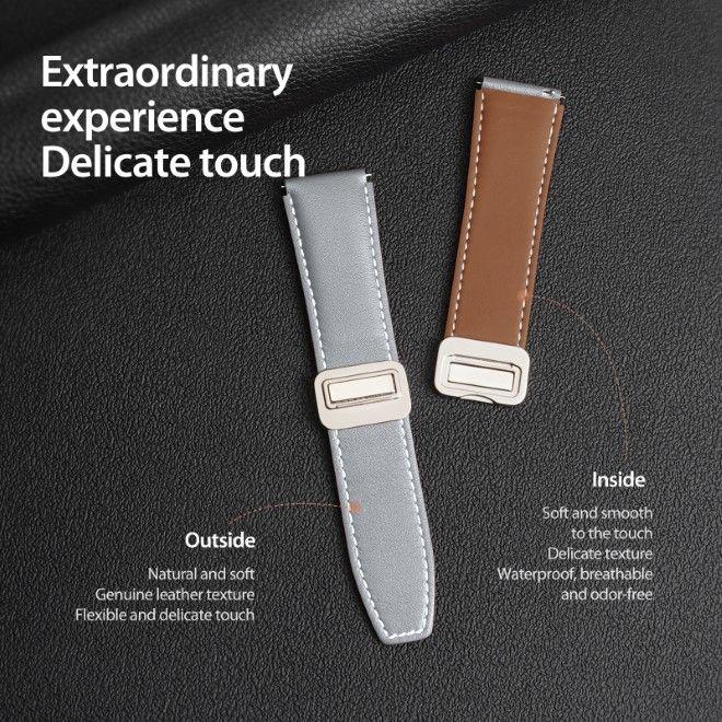 Immagine prodotto Dux Ducis Cinturino in vera pelle della serie YA (22 mm, Vera pelle, Galaxy Watch3 (45mm), Ingranaggio S3 Classic, Gear S3 Frontier)