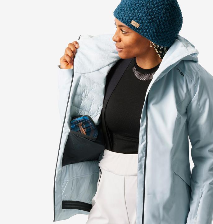 Produktbild Wedze Skijacke Damen warm und wasserdicht - 500 Sport eisblau (L)