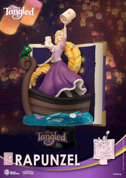 Immagine prodotto Beast Kingdom Disney: Serie di libri di storie - Diorama in PVC di Rapunzel Scatola chiusa