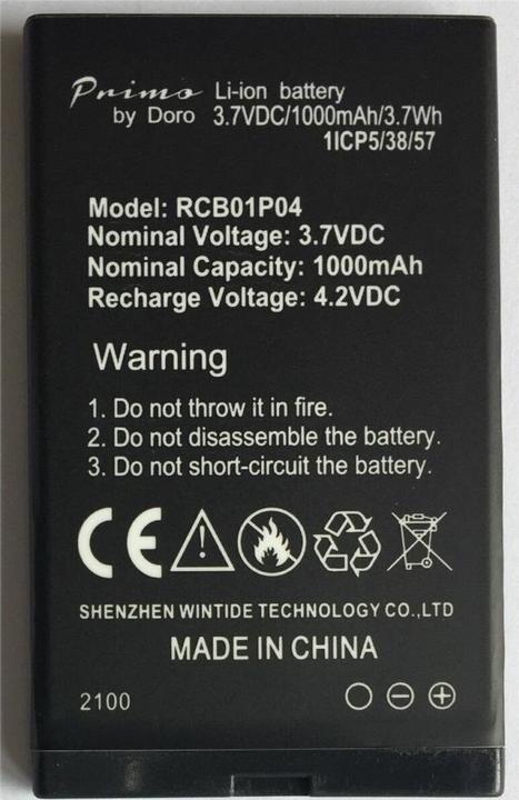 Actual product image Doro Battery for Primo 366