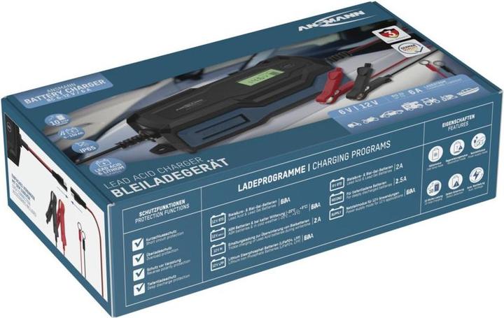 Actual product image Ansmann Charger for lead-acid batteries BC 6-12V / 6 A (12V, 6V, 6 A)