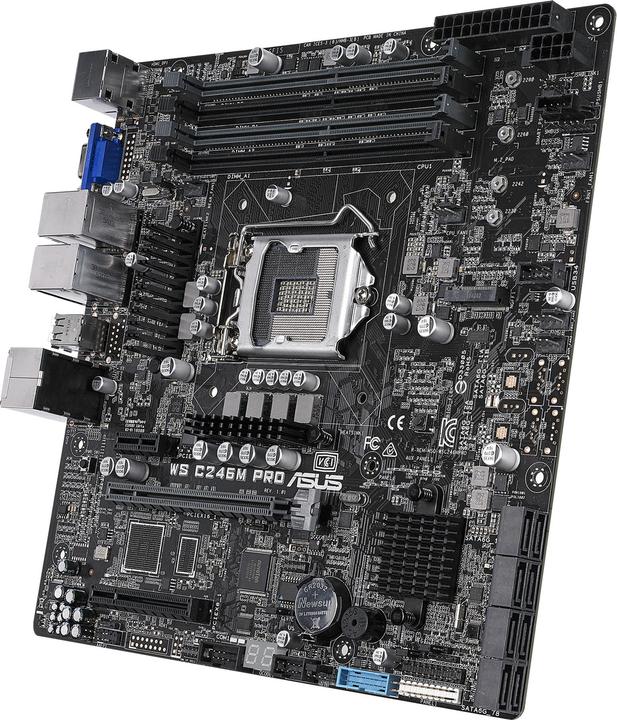 Actual product image ASUS C246M PRO (LGA 1151, Intel C246, mATX)