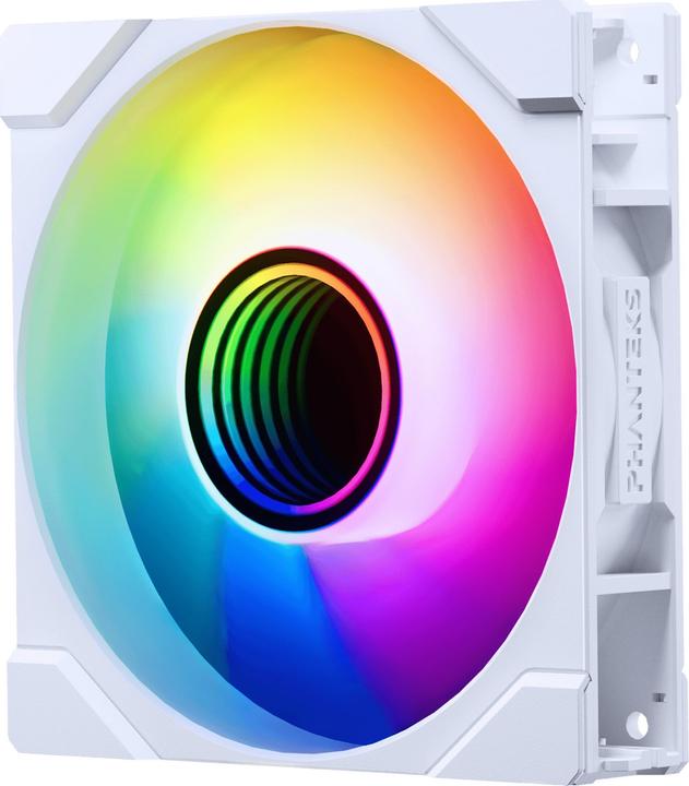 Actual product image Phanteks M25 Gen2 PWM D-RGB fan - reverse blade, 120mm, white (120 mm)