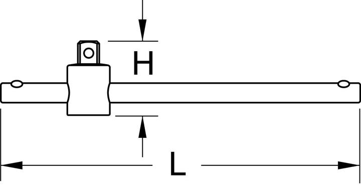 Produktbild KS Tools BERYLLIUMplus T-Griff mit Gleitstück 1/4" 200 mm
