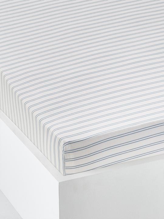 blanc laineux, Bleu rayé