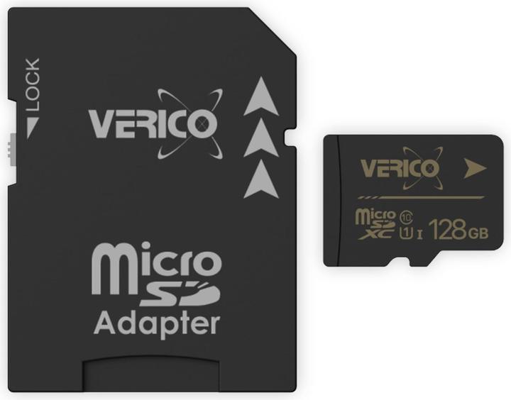 Produktbild Verico 128GB microSD C10 UHS-1 Speicherkarte ( inkl. Adapter ) (128 GB, microSD, U1, UHS-I)