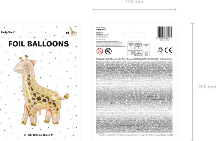 Produktbild Amscan Giraffe (1 x)