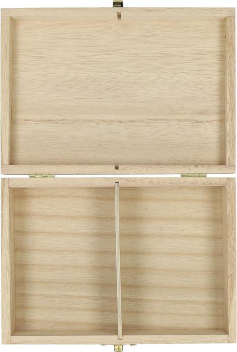 Actual product image Playwood Wooden card box with flap lid