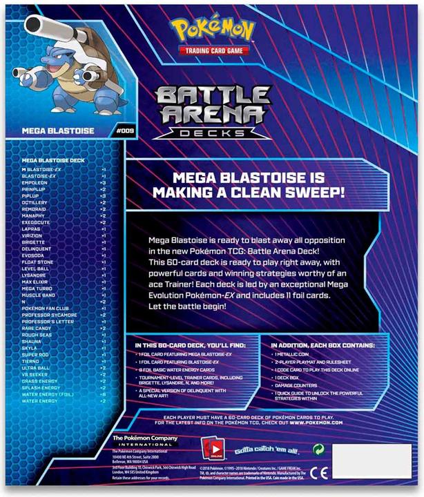 Immagine prodotto Pokémon Battle Arena Deck Turtok (Inglese, Ponte)