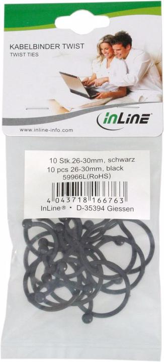 Actual product image InLine Cable tie twist (Plastic cable ties, 30 mm, 10 pcs.)