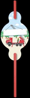 Image du produit DH-Konzept Set de décoration de fête Pompiers pour 6 enfants 51 pièces