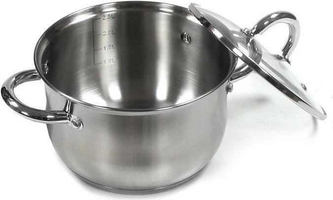 Actual product image Edelhoff 3 POT SET KINGHOFF KH-4446 (Pan set + pot set, Stainless steel)