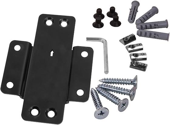 Image du produit b-tech BT8390-WFK2 - Collier de serrage - noir - 126 mm - 19 mm - 178 mm - 4,9 cm (Mur)