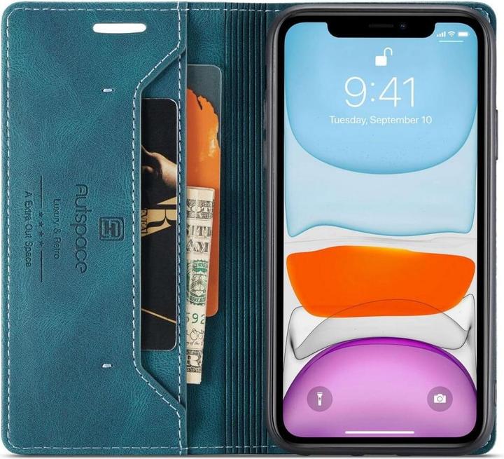Produktbild Cover-Discount iPhone 11 Pro - Vintage Flip Case Hülle türkis (Apple iPhone 11 Pro)