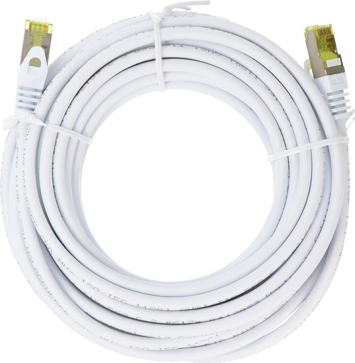 Productafbeelding Goobay GoobayCat.7 Raw cable patchkabel, S/FTP (PiMF), Wit, 0,5 m (S/FTP, CAT7, 0.50 m)