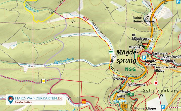 Immagine prodotto I monti Harz orientali, percorsi escursionistici e ciclistici.