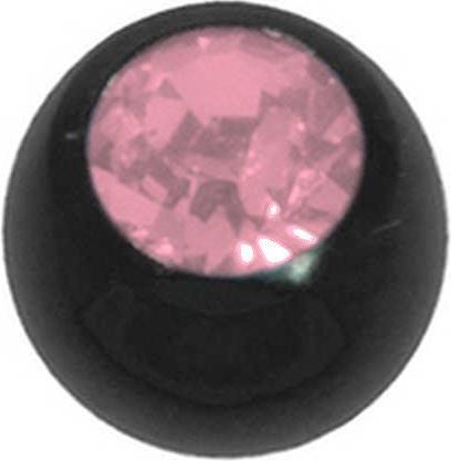 Image du produit Bijouteria Piercing (Cristal Premium, Acier chirurgical 316L, Revêtement PVD (noir))
