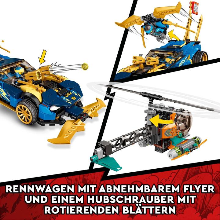 Produktbild LEGO Jays und Nyas Rennwagen EVO (71776, LEGO Ninjago)