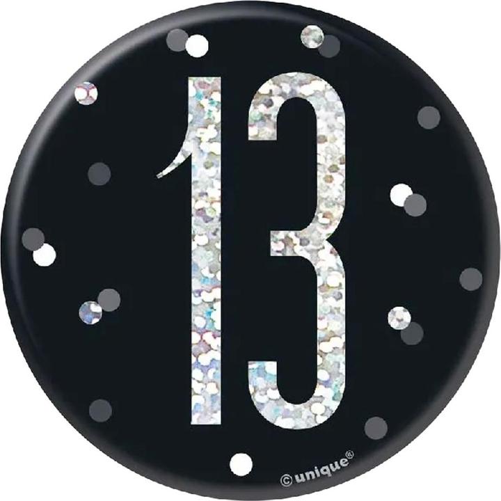 Actual product image Unique Party Prismatic 13th Birthday Badge