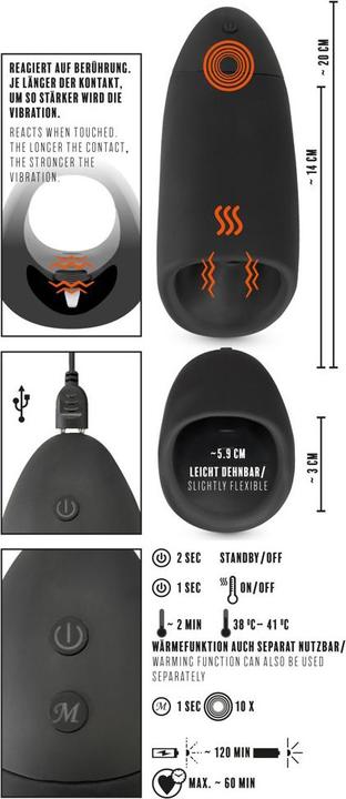 Actual product image Rebel Masturbator with 3 funct