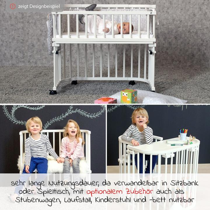 Produktbild Babybay Beistellbetten Beistellbett Maxi Comfort Plus - Weiss lackiert