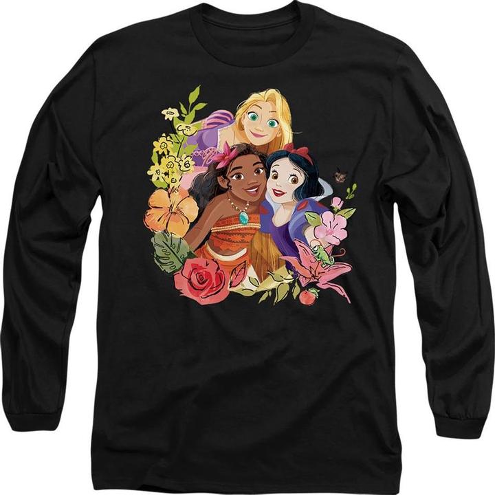 Immagine prodotto Disney Princess Maglietta Rapunzel Moana Biancaneve Bouquet Adulto Unisex (XXL)