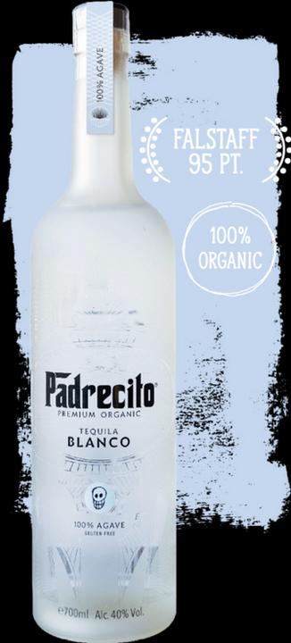 Actual product image Padre Azul PADRECITO Premium Organic Tequila Blanco 100% Agave 40% Vol. 0,7l (1 x 70 cl)