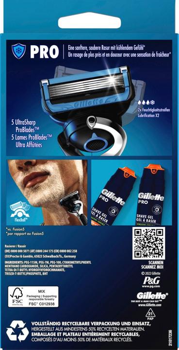 Actual product image Gillette ProShield Chill with 1 razor blade