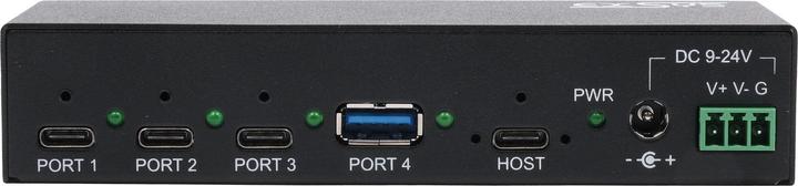 Actual product image Exsys Industrial USB 3.2 Gen 2x1 Hub 4-Port (USB-C, 4 Ports)
