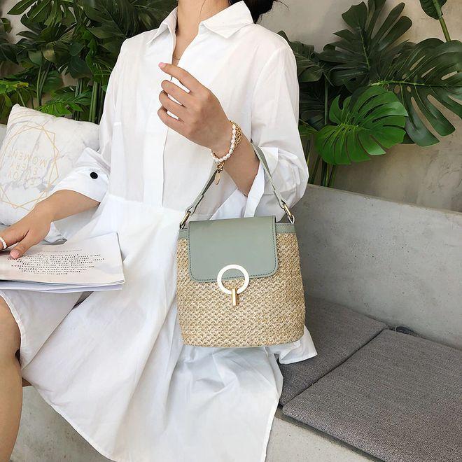 Actual product image MU Style Straw handbag