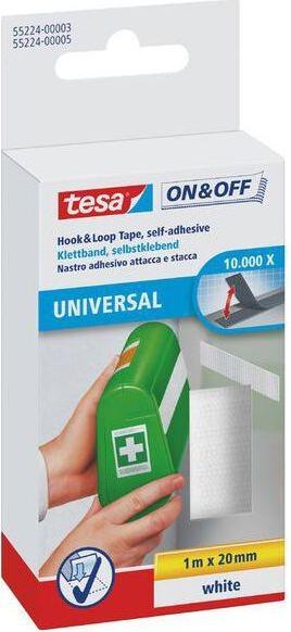 Produktbild tesa On&Off Klettband, selbstklebend (20 mm)