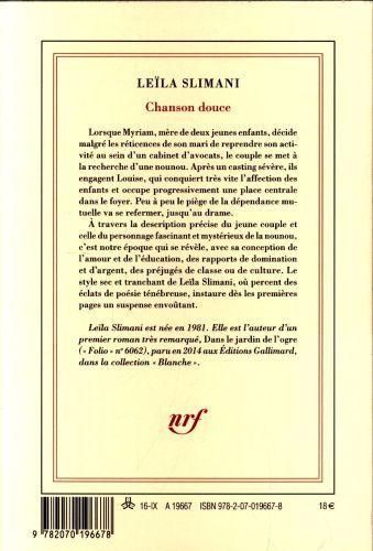 Image du produit Chanson douce (Français, Slimani Leila, 2016)